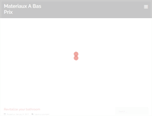 Tablet Screenshot of materiauxabasprix.ca